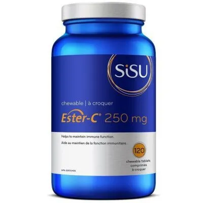 SISU Ester-C 250mg 120 Chewable Tablets @