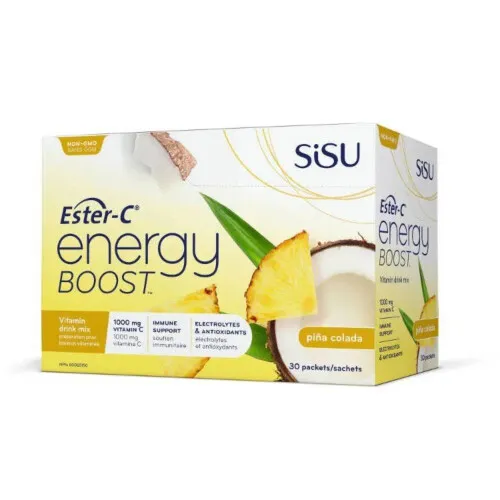 SISU Ester-C Energy Boost Pina Colada 30Count @