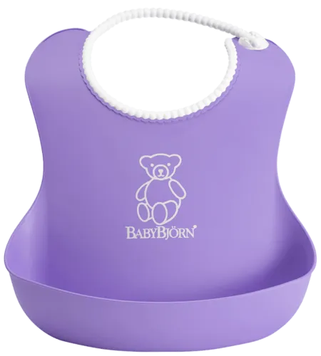 BabyBjorn Soft Bib - Purple 4 Months+