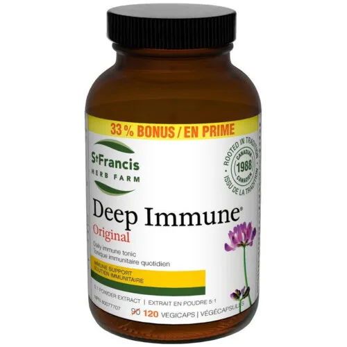 St. Francis Herb Farm Deep Immune 120 Capsules Bonus Size @