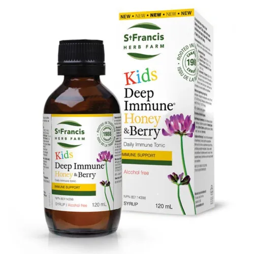 St. Francis Herb Farm Deep Immune Kids Syrup - Honey & Berry 120ml @