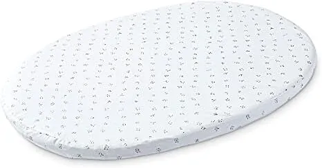 Stokke Sleepi Mini Fitted Sheet by Pehr - Grey Dotty