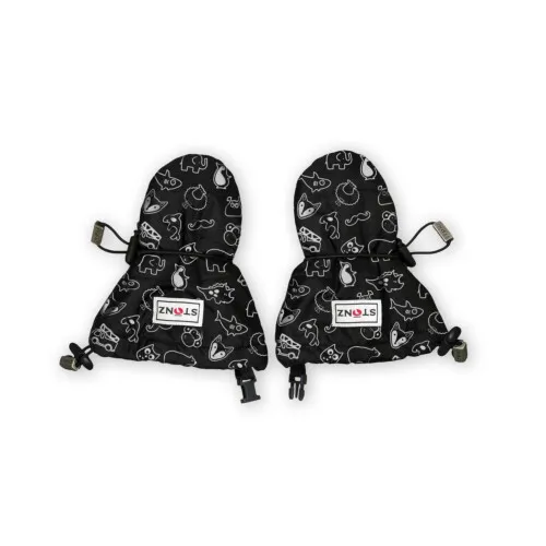 Stonz Baby Mitts - Stonz Print Black 12-24M