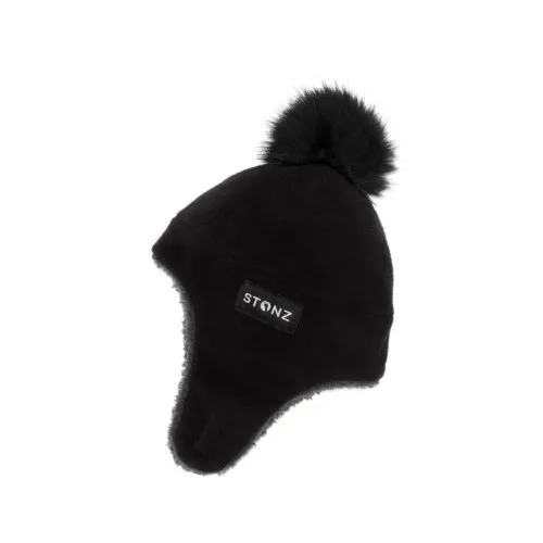 Stonz Fleece Hat Black 0-6M