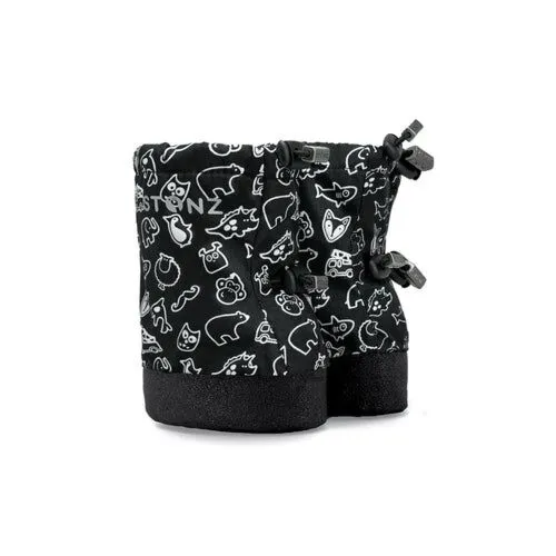 Stonz Toddler Booties - Neo Stonz Print Black 0-9M