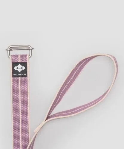 Halfmoon 8ft Loop Yoga Strap-Organic Cotton (Lilac Weave)