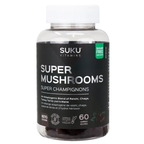 SUKU Vitamins Super Mushrooms 60 Gummies @
