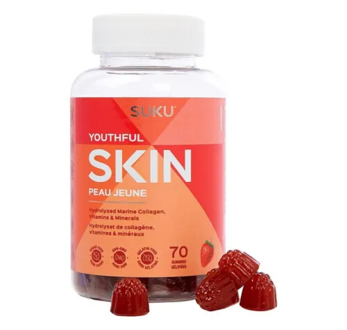 SUKU Vitamins Youthful Skin 70 Gummies