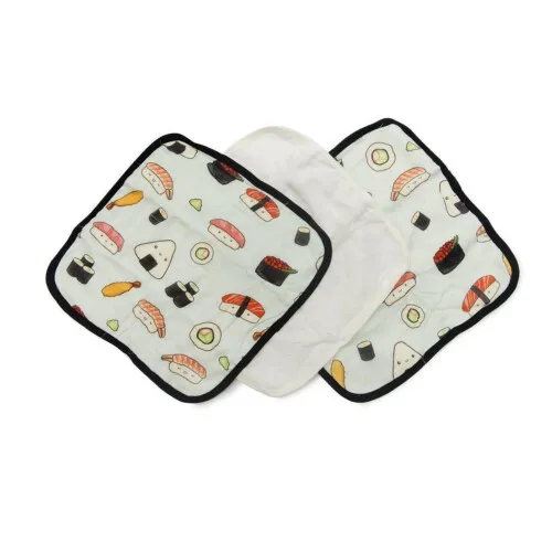 Loulou Lollipop Washcloth Set Sushi