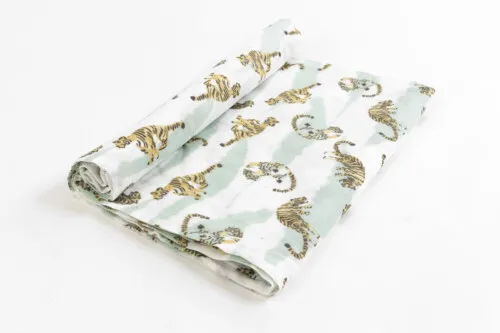 Nest Designs Bamboo Swaddle Blankie (Single) - Jungle Stripes