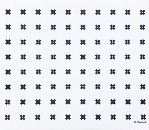 Ten and Co. LARGE Tiny X + White Sponge Cloth Mat