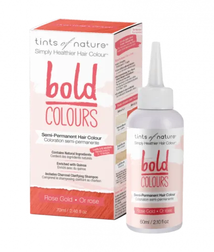 Tints of Nature Bold Colour Semi-Permanent Hair Colour - Rose Gold 70ml