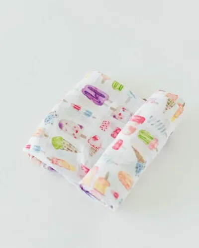 Little Unicorn Cotton Muslin Swaddle Single Brain Freeze