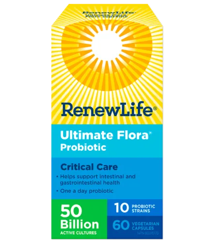 Renew Life Ultimate Flora Critical Care Probiotic 50 Billion 60 VCapsules