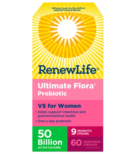 Renew Life Ultimate Flora Vaginal Support Probiotic 50 Billion 60 VCapsules