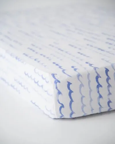 Little Unicorn Cotton Muslin Crib Sheet High Tide