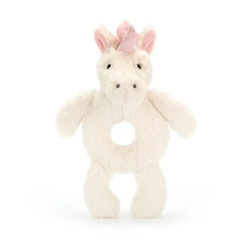 Jellycat Bashful Unicorn Ring Rattle