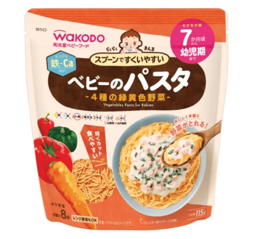 Wakodo Vegetables Pasta for Babies 7m+ 115g