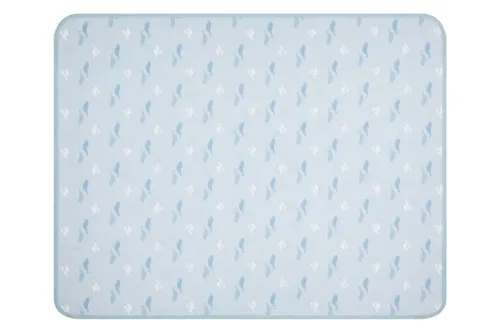 Nest Designs Organic Cotton Waterproof Change Pad (Large) - Belugas