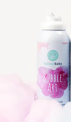 Sprout Baby Bubble Art All Natural Shapeable Bath Mousse - Peach