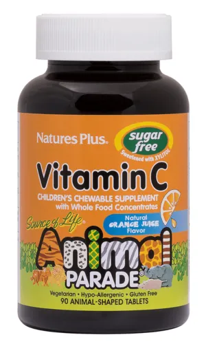 Nature's Plus Animal Parade Sugar Free Vitamin C 90 Chewable Tablets @