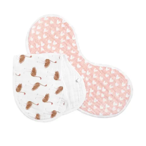 Aden & Anais Classic  Burpy Bib - Flock Together 2-pack