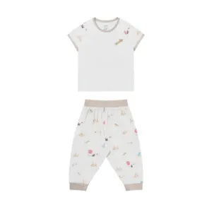 Nest Designs Short Sleeve Play Set (Avocado Bamboo) - Beach Daze 18M-24M