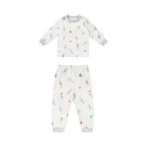 Nest Designs Two-Piece Long Sleeve PJ Set (Bamboo Jersey) - Ice Cream Summer 18M-24M