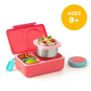 OmieLife OmieBox UP Hot & Cold Bento Lunch Box - Cherry Pink/Rose