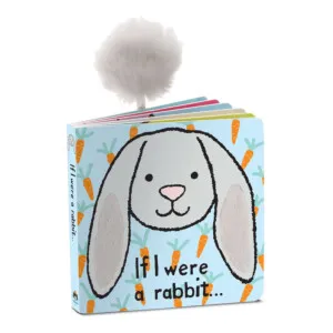 Jellycat If I Were a Rabbit Book (Grey)