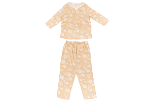 Nest Designs Women's Bamboo Pima 3/4 Sleeve Nursing PJ Set - Pomegranate M