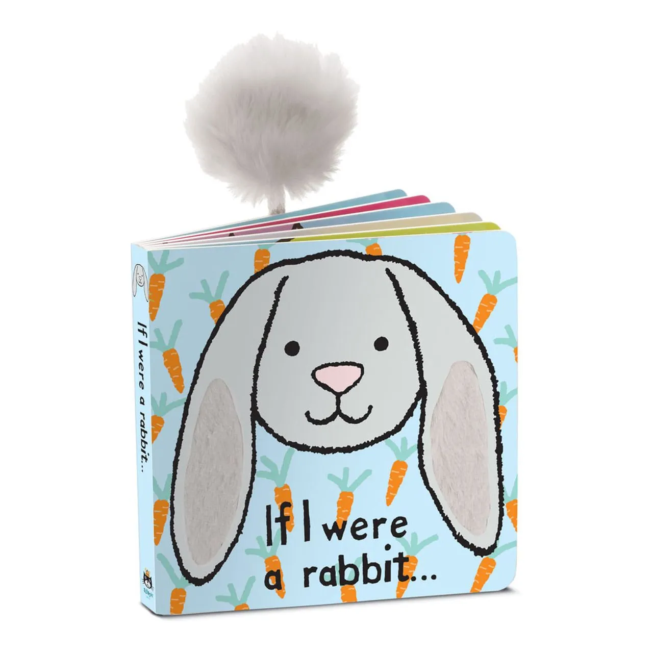 Jellycat If I Were a Rabbit Book (Grey)