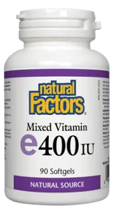 Natural Factors Vitamin E 400IU Mix Toco 90Sgels