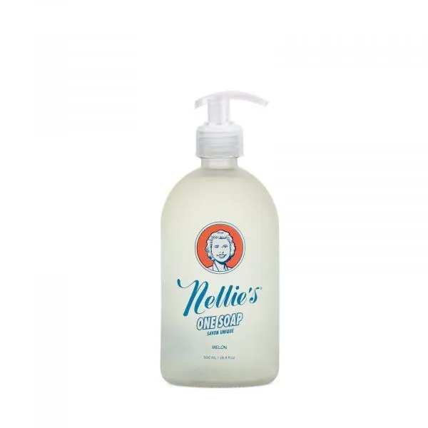 Nellie's One Soap - Melon 500ml - Glass