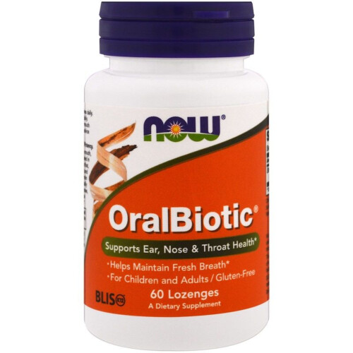NOW OralBiotic Blis K12 60 Lozenges