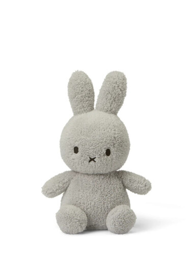 Bon Ton Toys Plush Miffy Sitting Terry Light Grey - 23cm - 9''