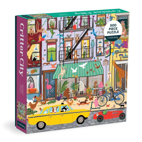 Galison Critter City 500 Piece Family Puzzle