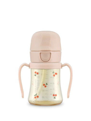 Grosmimi PPSU Straw CUP 200ml - Sweet Peach