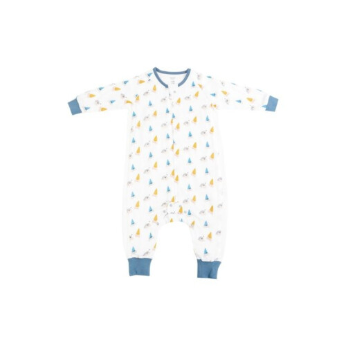 Nest Designs Bamboo Pima Long Sleeve Footed Sleep Bag 0.6 TOG - Hermit Pals 2.5T-4T