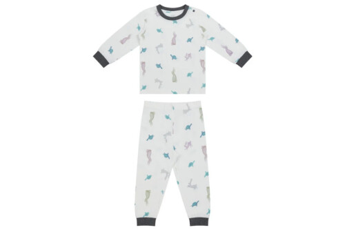Nest Designs Bamboo Two-Piece Long Sleeve PJ Set - The Tortoise & The Hare - 18M-24M