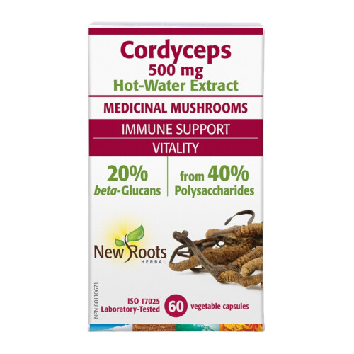 New Roots Cordyceps 500mg 60Vcaps