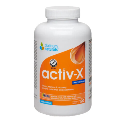 Platinum Naturals Activ-X Men Multivitamin 120 Softgels @
