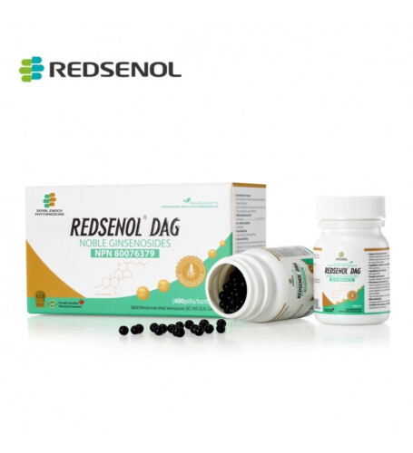 Redsenol DAG Sublingual Pills- Highly Active Rare Ginsenosides:Rk2 Rh3 aPPD Rg5, aPPD, aPPT- 2 Boxes x 480 Pills