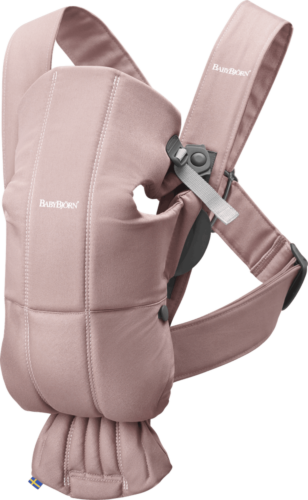BabyBjorn Baby Carrier Mini - Old Rose Cotton Dusty Pink
