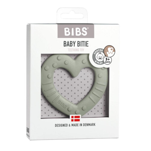 BIBS Baby Bitie Heart Sage ONE SIZE