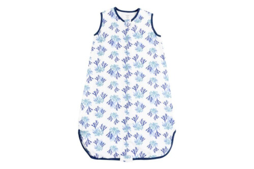 Nest Designs Bamboo Pima Sleeveless Sleep Bag 0.6 TOG - Blue Reef 6M-12M