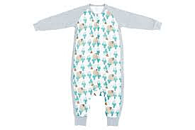 Nest Designs Raglan Bamboo Long Sleeve Sleep Suit - Where's The Bear 2.5Tog 6M-18M
