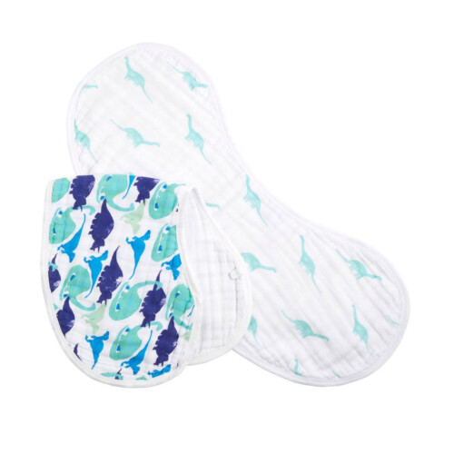 Aden & Anais Classic  Burpy Bib - Jurassic 2-pack